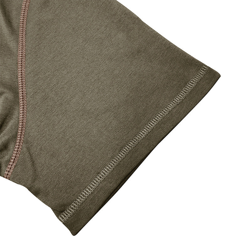 Fashion Short-sleeved Polo Shirt Summer Button V-neck T-shirt Tops Mens Clothing - Dannycart